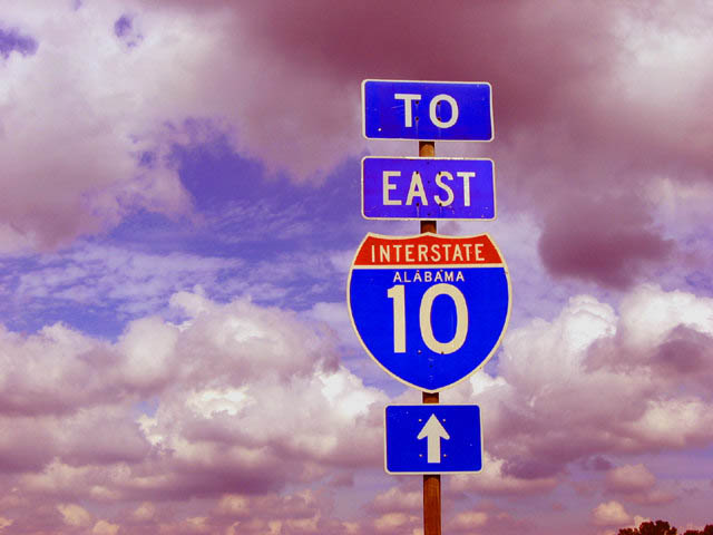 At exit 17 (Alabama 193 junction) along eastbound collector/distributor road.