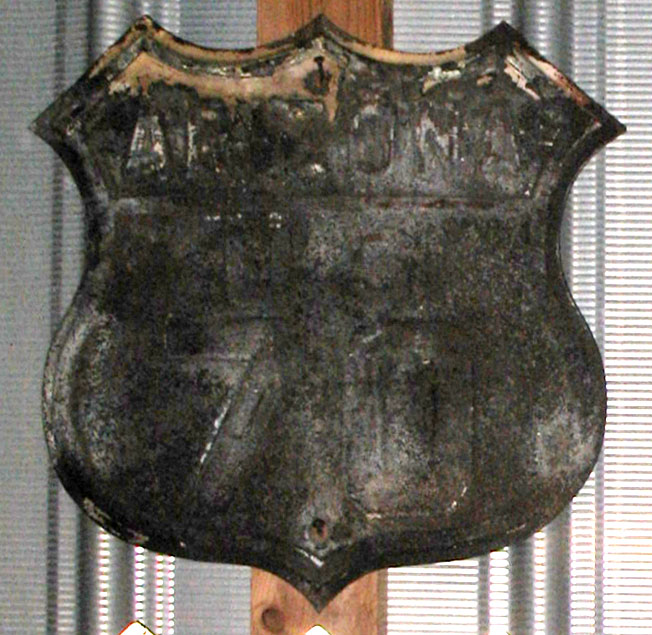 1920s highway marker.