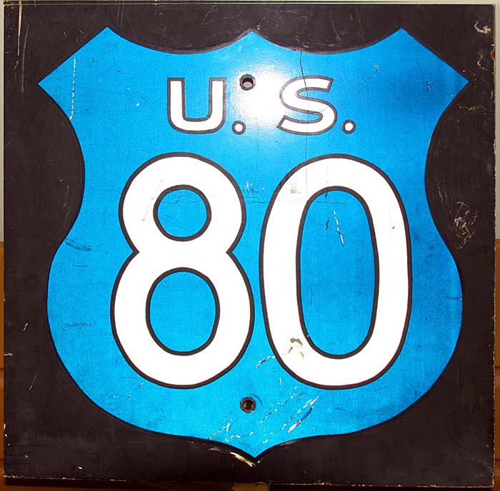 1950s highway marker.