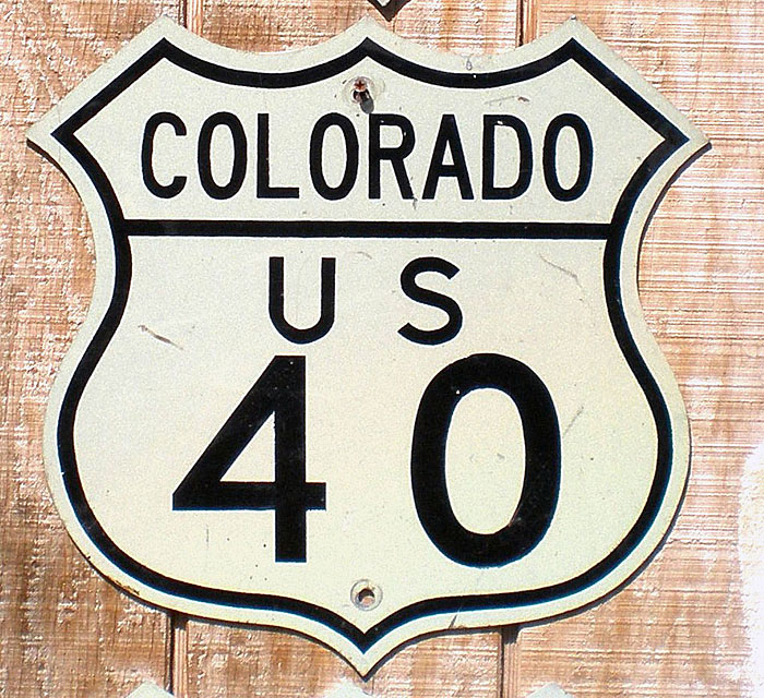 1940s highway marker.