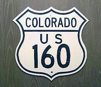 1940s highway marker.