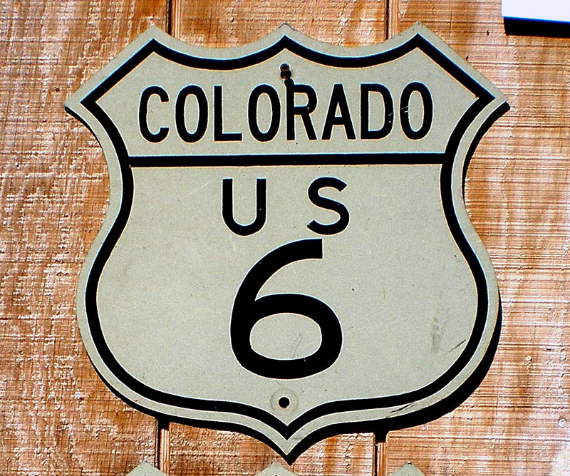 1950s highway marker.