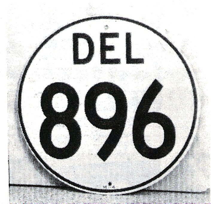 1960s highway marker.