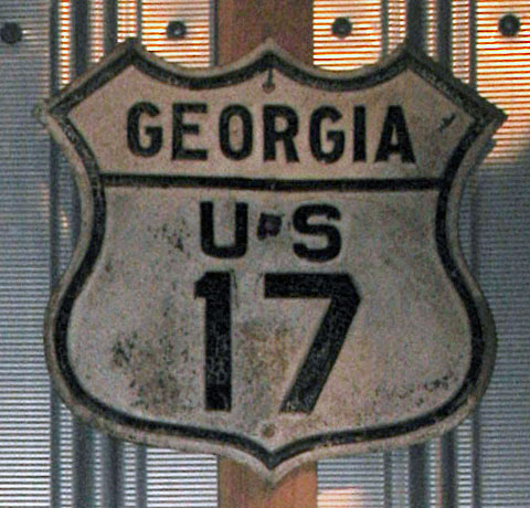 1920s highway marker.