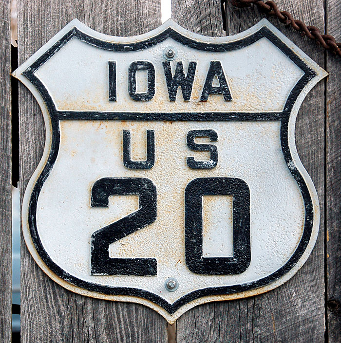 1920s highway marker.