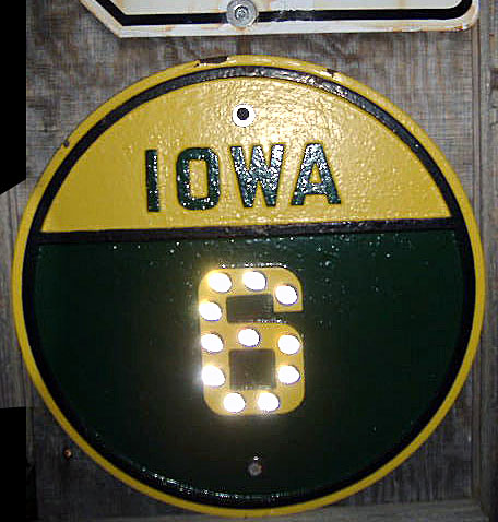 1920s highway marker.