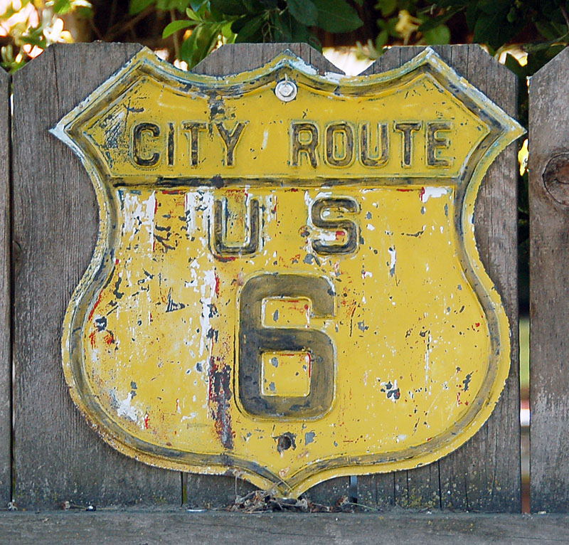 1930s highway marker.