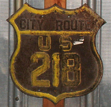 1930s highway marker.
