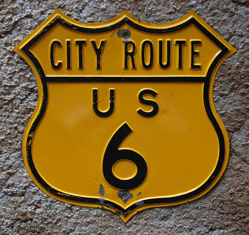 1940s highway marker.