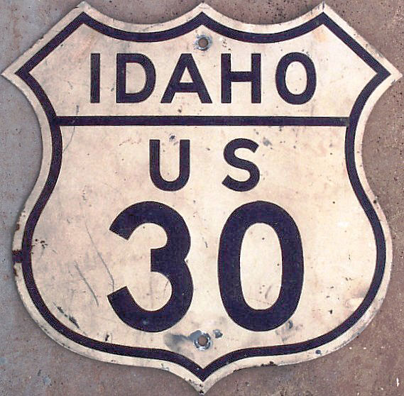 1950s highway marker.