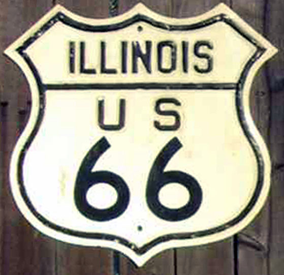 1940s highway marker.