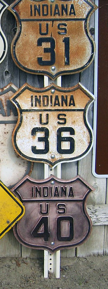 1920s highway marker.