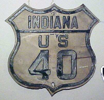 1920s highway marker.