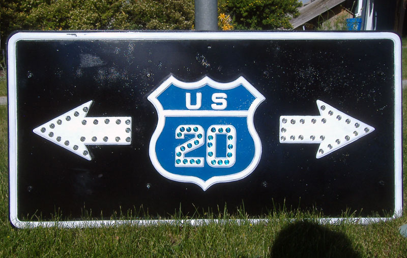 1920s highway marker.