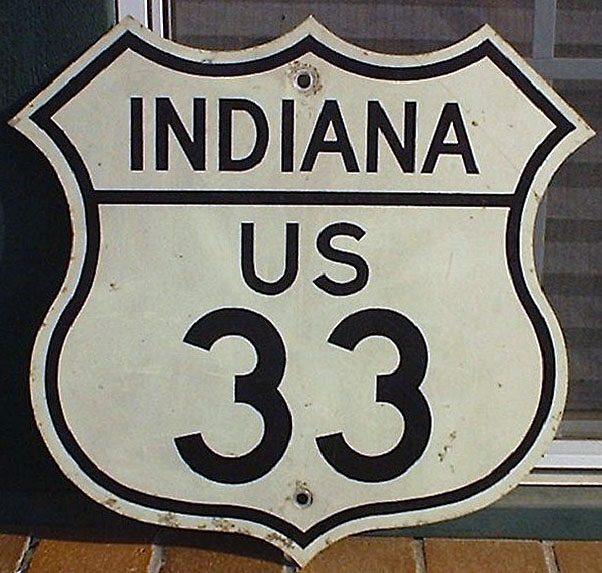 1950s highway marker.