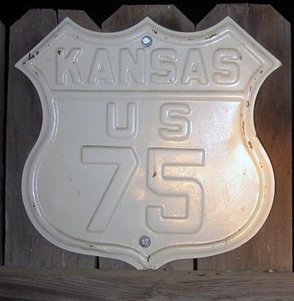 1920s highway marker.