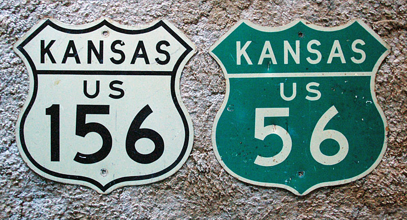 1950s highway marker.