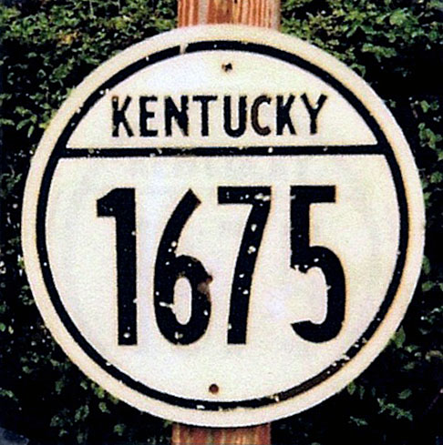 1950s highway marker.