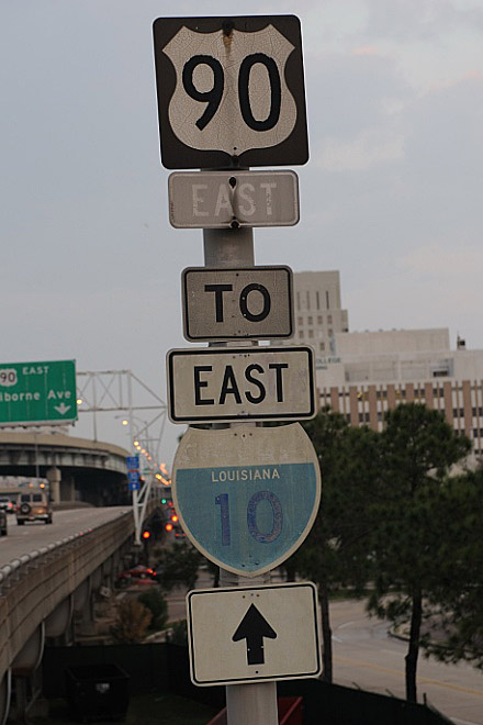 End of Business US 90 in New Orleans