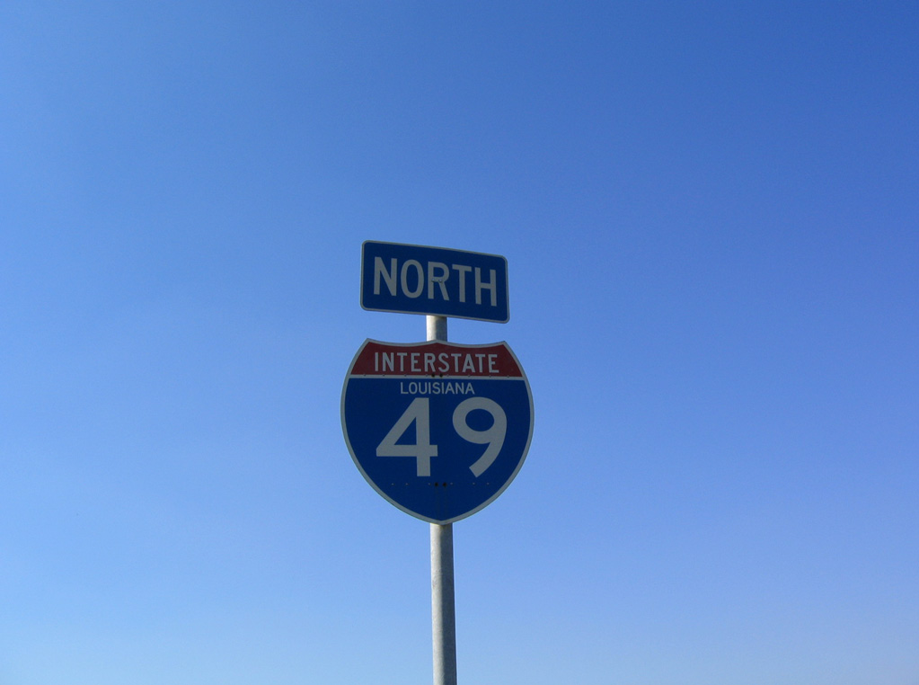 Last known state-named shield on any mainline Louisiana freeway.
