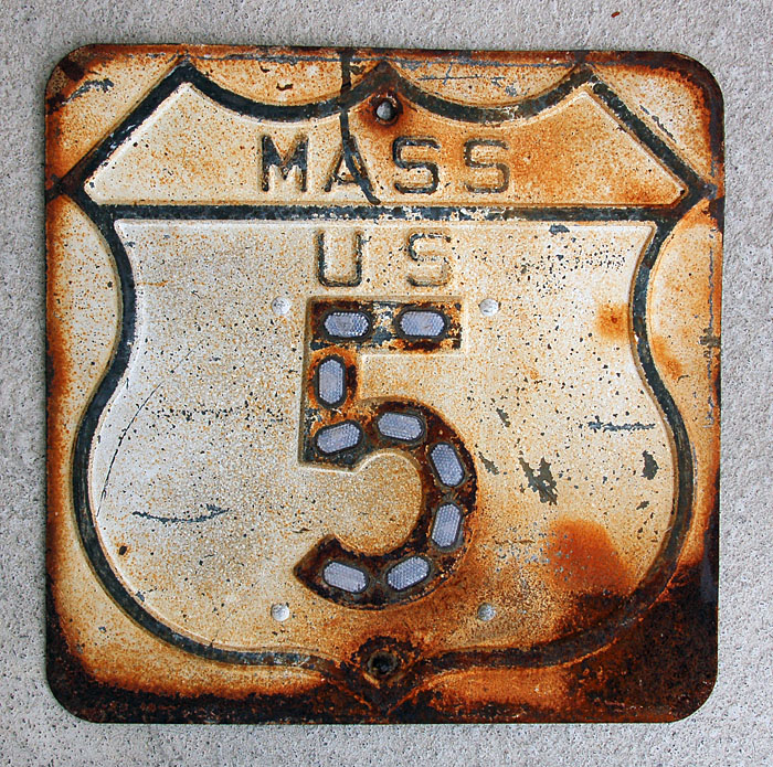 1930s highway marker.