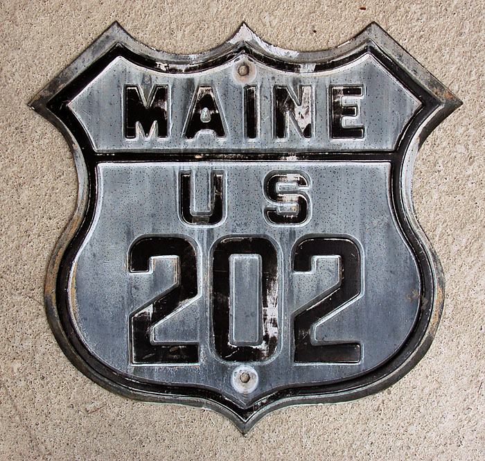 1920s highway marker.