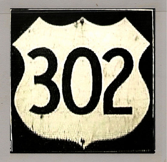 1960s highway marker.