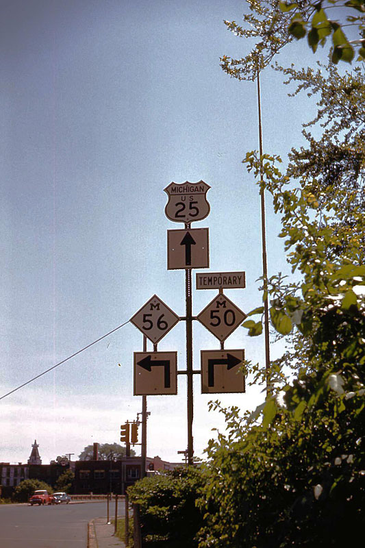 Monroe. Two of three routes are no longer in Michigan.