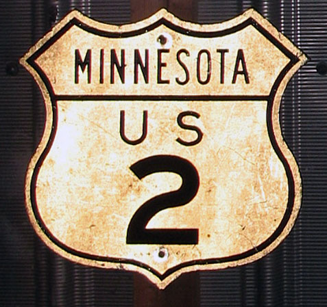 1940s highway marker.