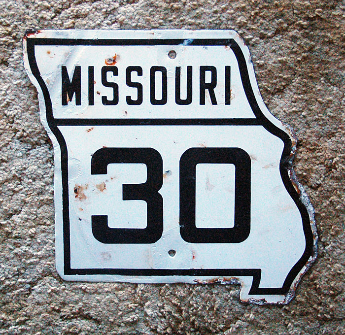1920s highway marker.