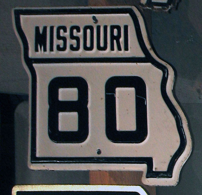 1930s highway marker.