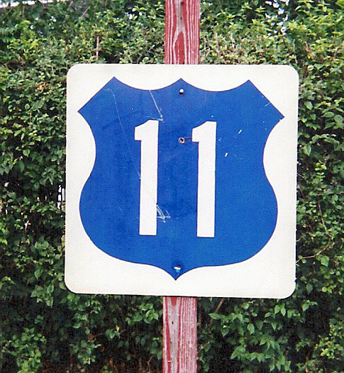 1970s highway marker.