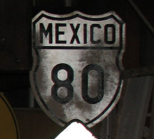 1950s highway marker.