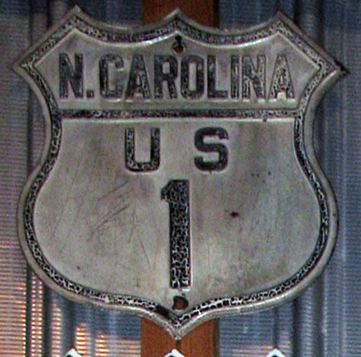 1920s highway marker.