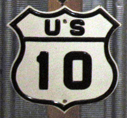 1920s highway marker.