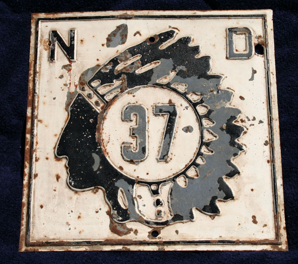 1930s highway marker.