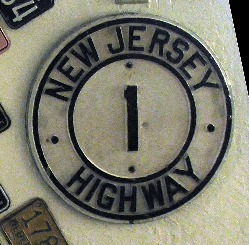 1920s highway marker.