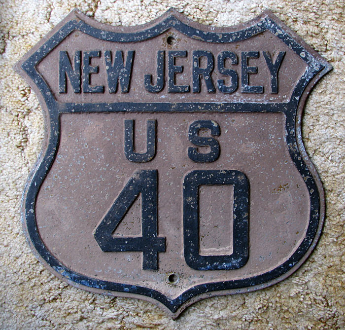 1930s highway marker.