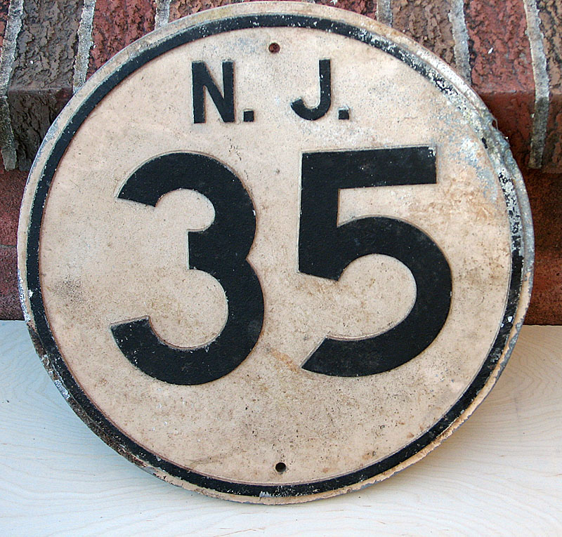 1940s highway marker.