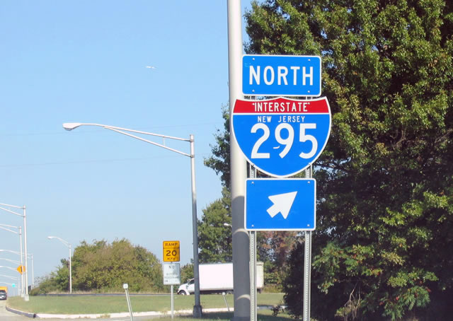 U.S. 322 westbound at Interstate 295 northbound.