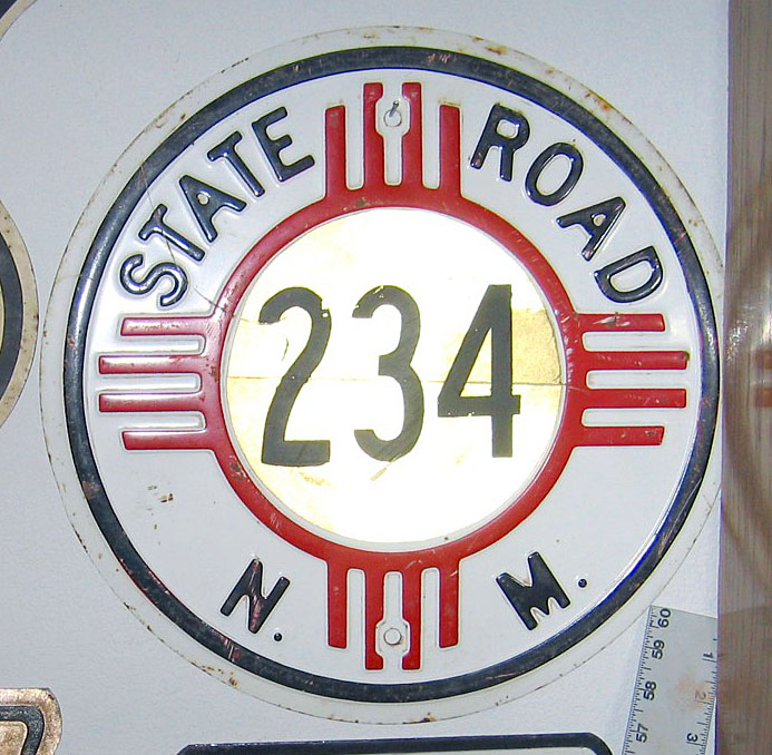 1950s highway marker.