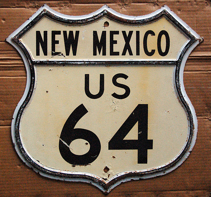 1950s highway marker.