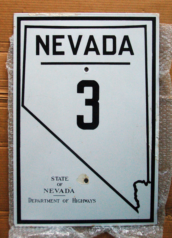 1920s highway marker.