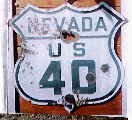 1920s highway marker.