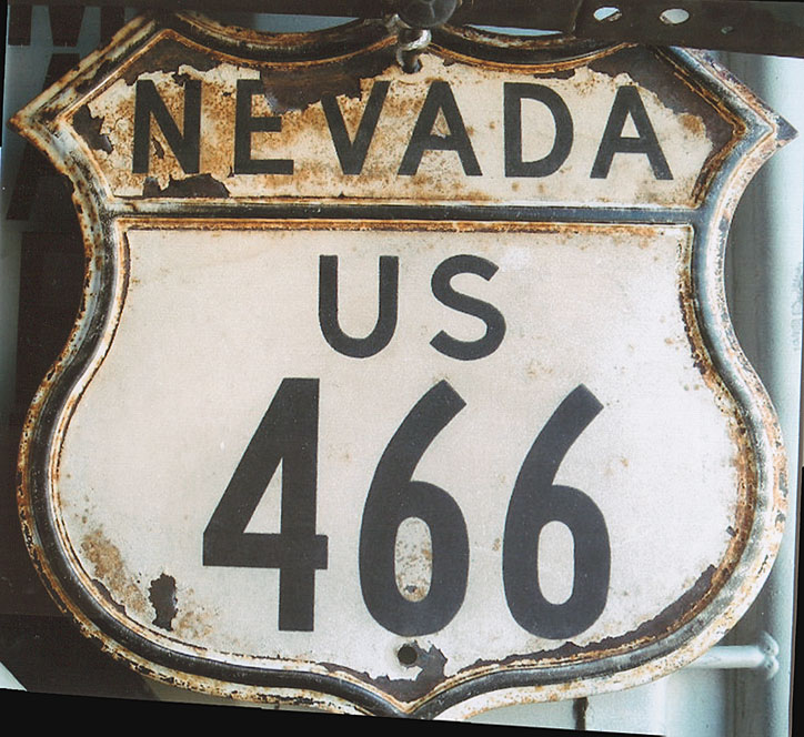 1950s highway marker.