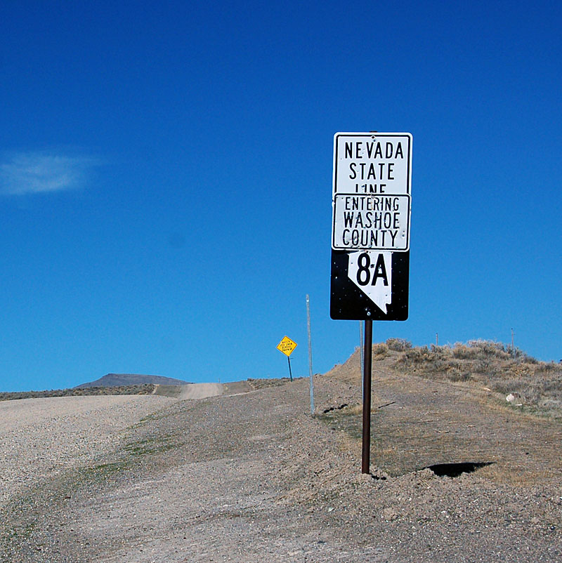 The last known primary route marker dating back to before the highway renumbering of 1976. All state routes in Nevada now have three digits, except for highways 28 and 88, which are continuations of California routes of the same number.