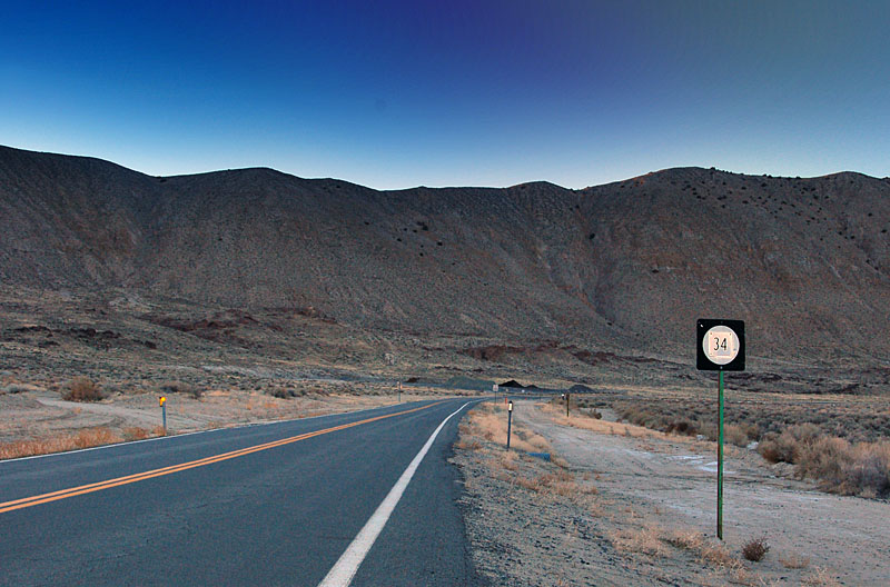 This sign was placed just after the renumbering of 1976, when 34 became a Washoe County route.