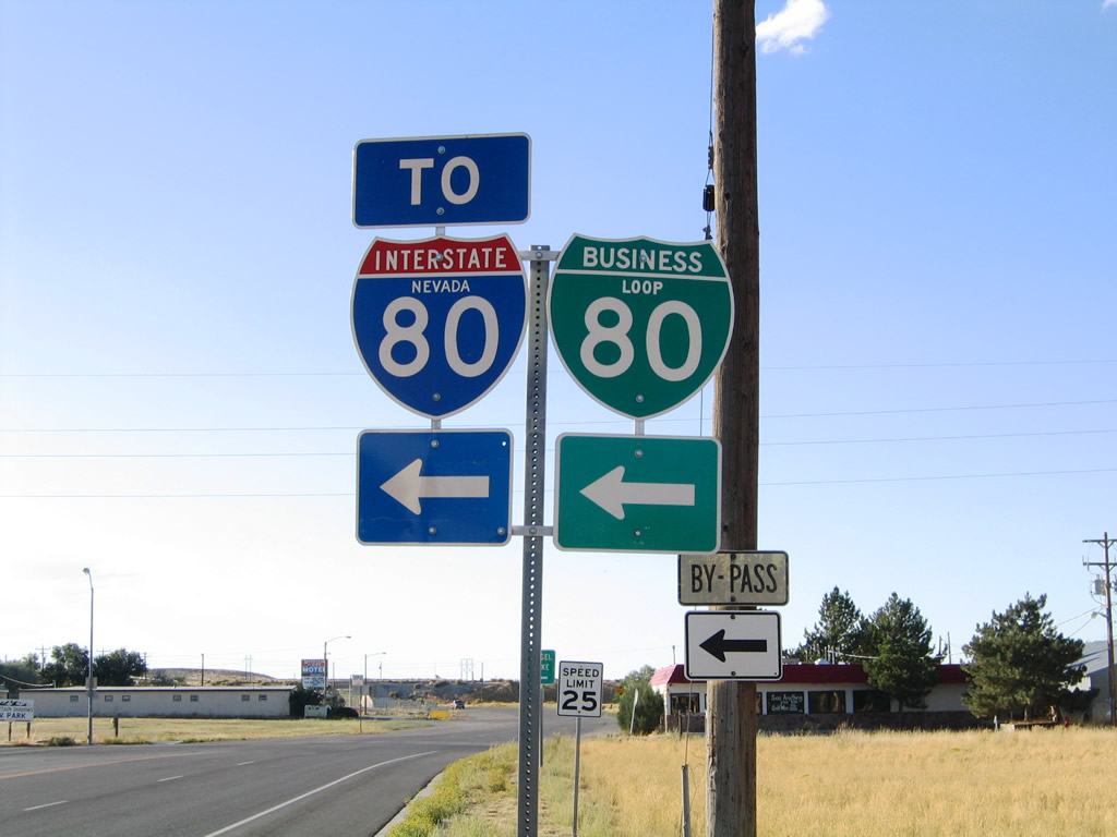 Business Loop Interstate 80 in Wells.