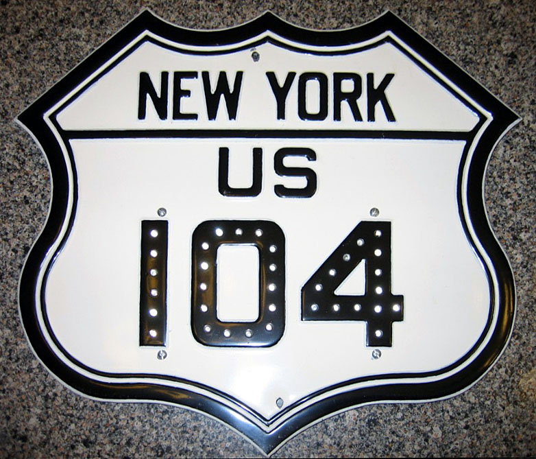 1930s highway marker.