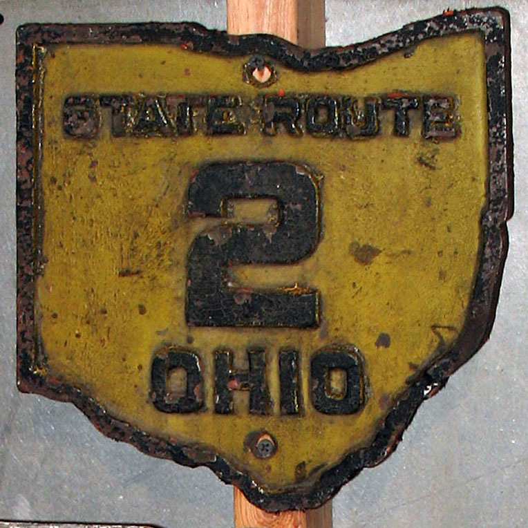 1920s highway marker.